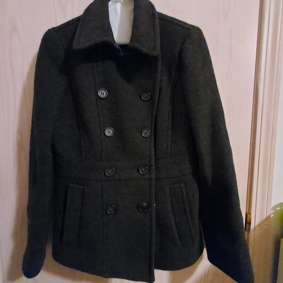J. Crew Jackets & Blazers - J Crew gray stadium cloth Nello Gori wool pea coat size 0